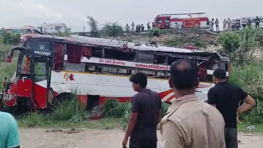 2 dead, over 50 injured after Delhi-bound double-decker bus overturns in Etawah
