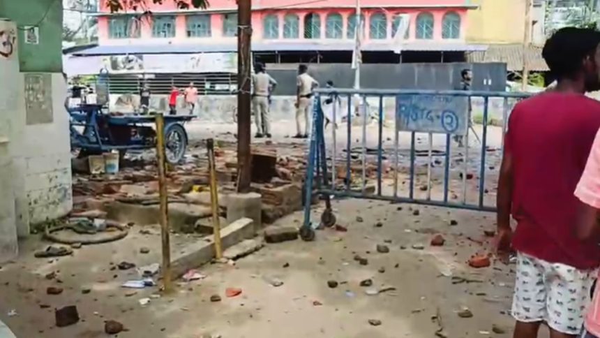Stones pelted at Hindu temple in South 24 Parganas after communal clash