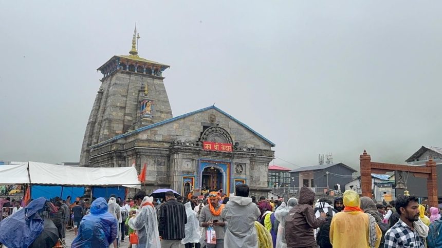 Despite rain and weather challenges, devotees throng Kedarnath shrine in Sawan month; season’s footfall crosses 14 lakh mark