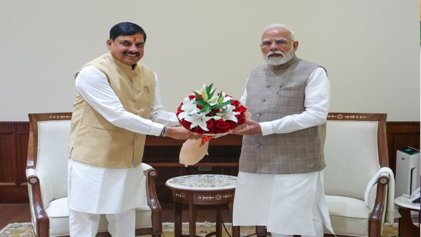 Madhya Pradesh CM Dr. Mohan Yadav meets PM Modi in Delhi, discusses several issues
