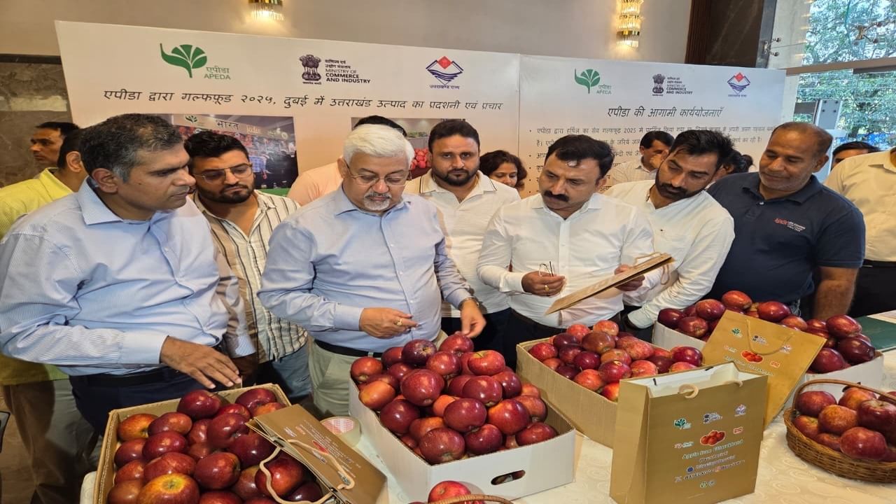 Uttarakhand apples reach Dubai: Over 1.2 metric tonnes exported from Dehradun successfully Uttarakhand apples reach Dubai: Over 1.2 metric tonnes exported from Dehradun successfully