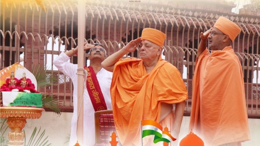 Independence Day 2025 celebrated at Swaminarayan Akshardham, New Delhi