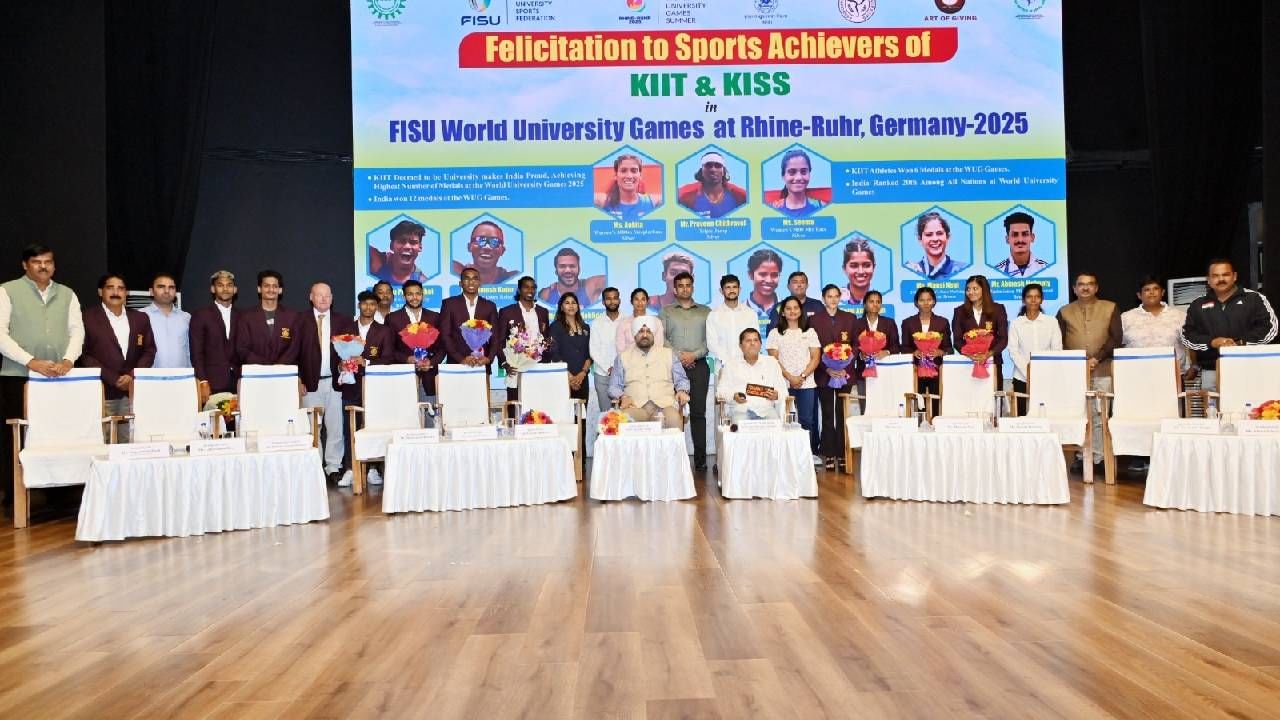 World University Games 2025: KIIT’s medal-winning athletes felicitated