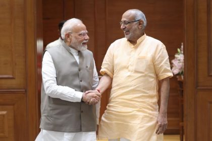 NDA’s VP nominee CP Radhakrishnan meets PM Modi in Delhi