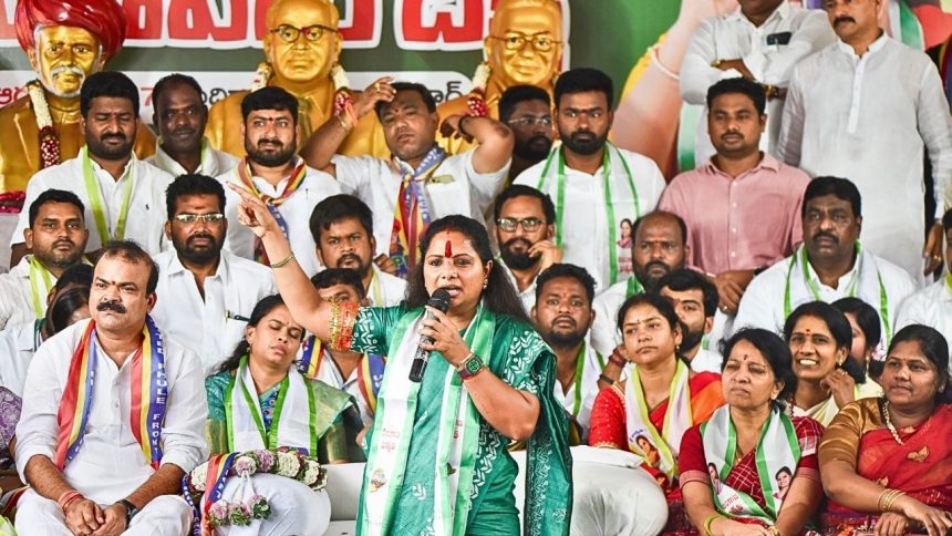 BRS’ Kavitha demands separate quota for Muslims, delinking it from BC reservation