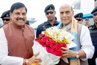 Rajnath Singh lays foundation of Rs 1,800-crore BEML ‘Brahma’ Rail coach factory in MP, 5,000 jobs expected