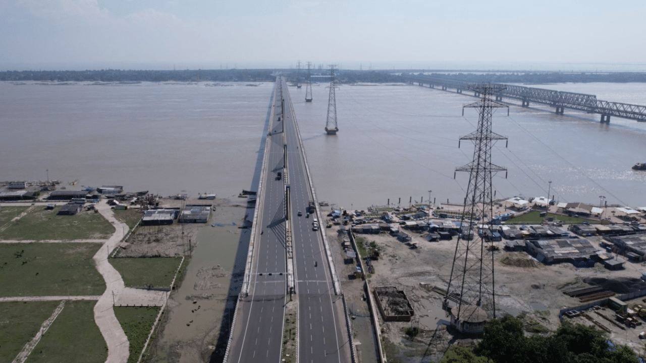 Bihar gets a boost: NHAI completes 6-Lane Ganga Bridge on NH-31 Bihar gets a boost: NHAI completes 6-Lane Ganga Bridge on NH-31