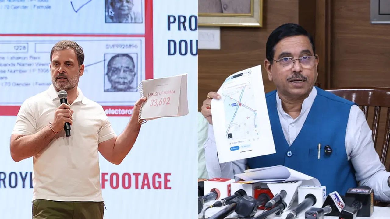‘Shop of lies’: Pralhad Joshi counters Rahul Gandhi’s remarks on Election Commission ‘Shop of lies’: Pralhad Joshi counters Rahul Gandhi’s remarks on Election Commission
